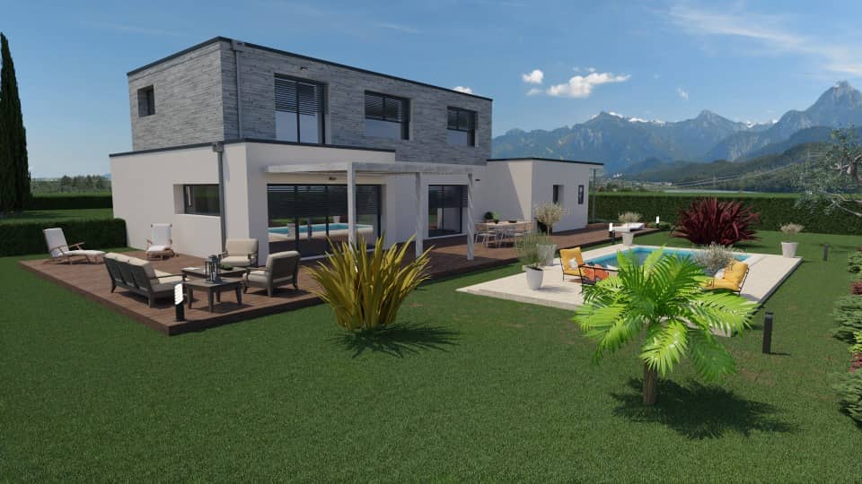 Maison neuve - Terrain à bâtir Dompierre-sur-Veyle (01240) à Dompierre-sur-Veyle (12), prix 595 000 €