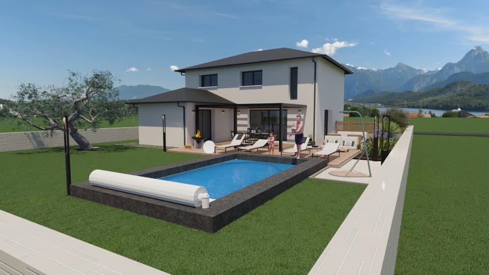 Maison neuve - Terrain à bâtir Revonnas (01250) à Revonnas (12), prix 466 000 €