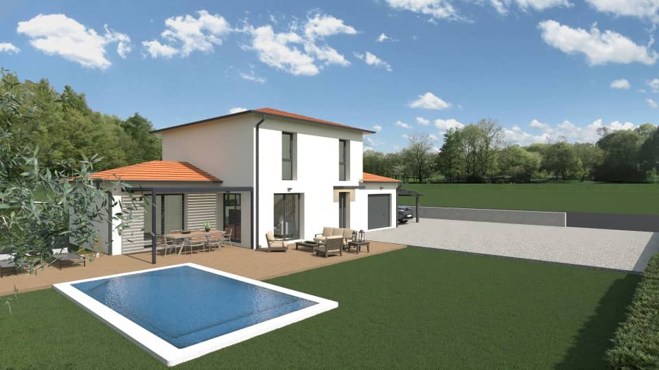 Maison neuve - Terrain à bâtir Attignat (01340) à Attignat (13), prix 342 000 €