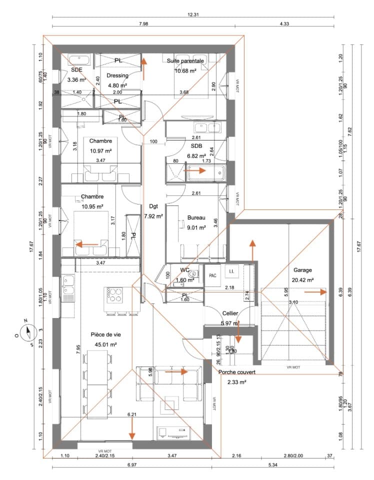 Maison neuve - Terrain à bâtir Polliat (01310) à Polliat (13), prix 337 000 €