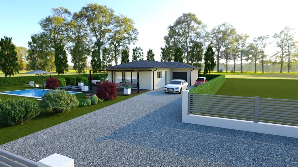 Maison neuve - Terrain à bâtir Montcet (01310) à Montcet (13), prix 284 000 €