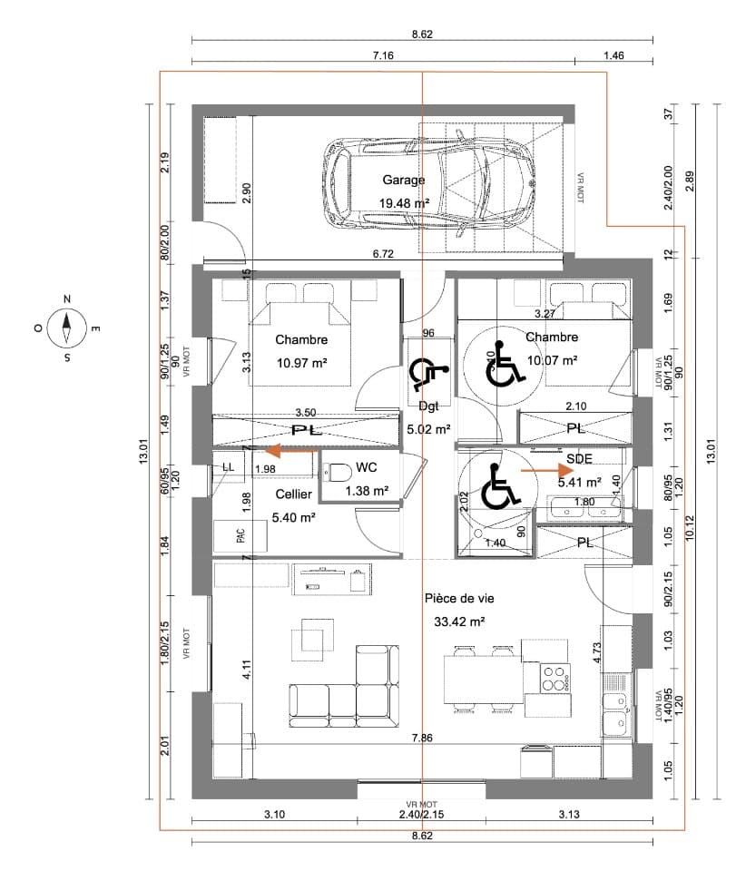 Maison neuve - Terrain à bâtir Crottet (01750) à Crottet (17), prix 219 500 €