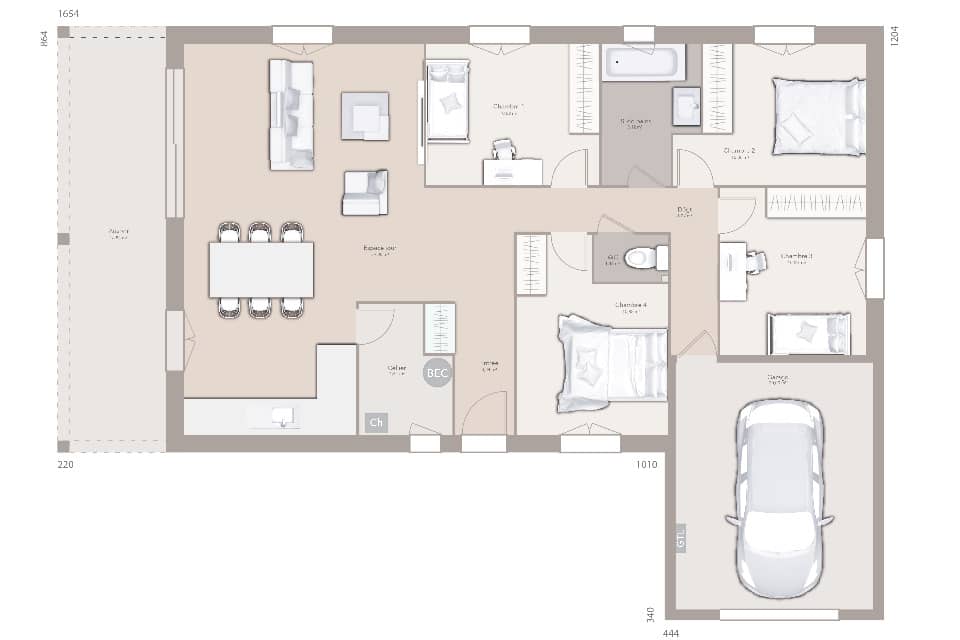 Maison neuve - Terrain à bâtir Saint-Cyr-sur-Menthon (01380) à Saint-Cyr-sur-Menthon (13), prix 259 000 €