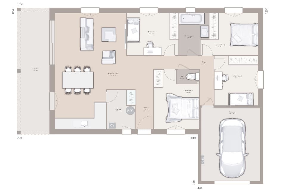Maison neuve - Terrain à bâtir Saint-Cyr-sur-Menthon (01380) à Saint-Cyr-sur-Menthon (13), prix 259 000 €