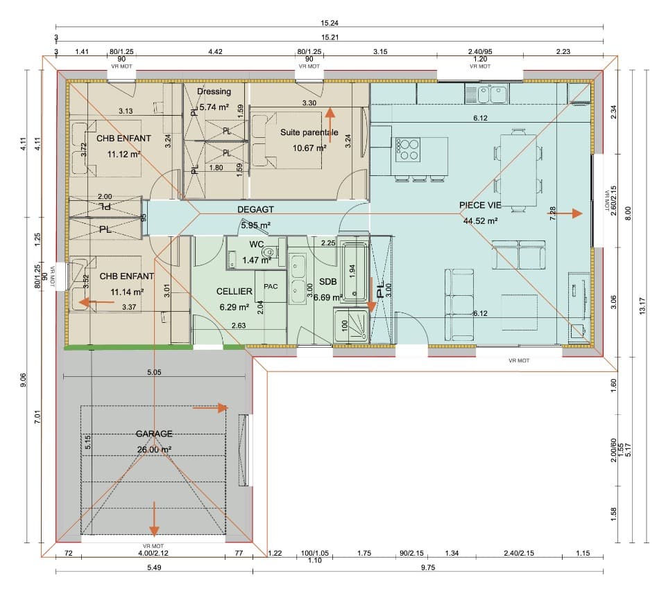 Maison neuve - Terrain à bâtir Saint-Cyr-sur-Menthon (01380) à Saint-Cyr-sur-Menthon (13), prix 269 500 €