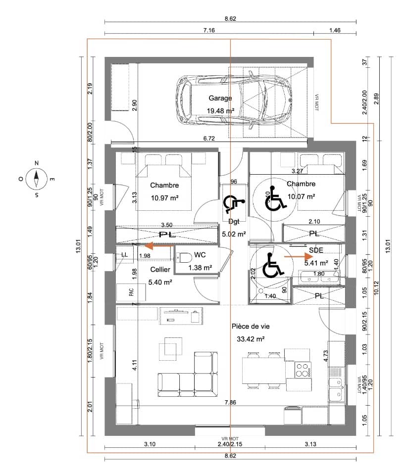 Maison neuve - Terrain à bâtir Confrançon (01310) à Confrançon (13), prix 234 300 €