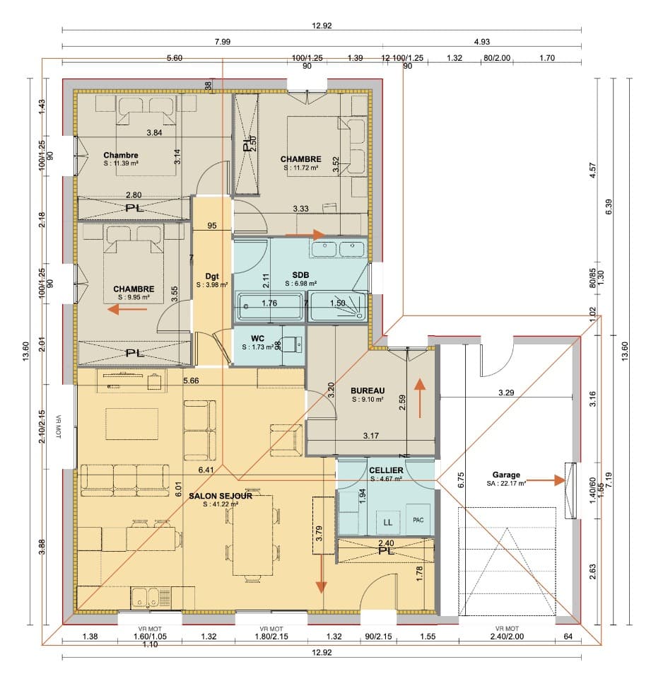 Maison neuve - Terrain à bâtir Viriat (01440) à Viriat (14), prix 285 000 €