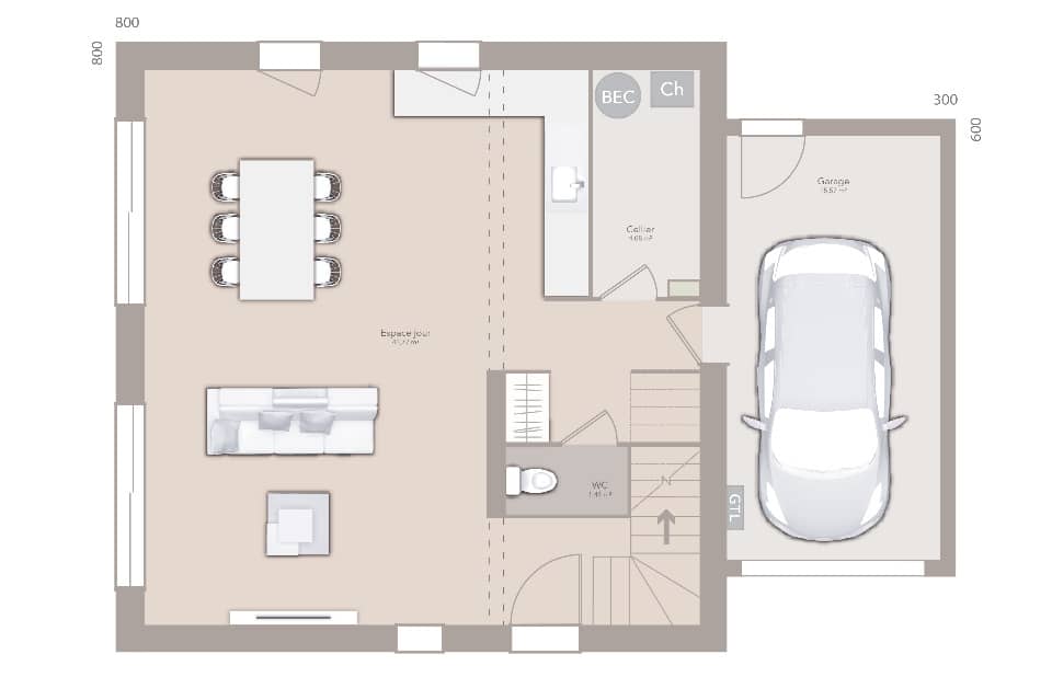 Maison neuve - Terrain à bâtir Revonnas (01250) à Revonnas (12), prix 279 000 €