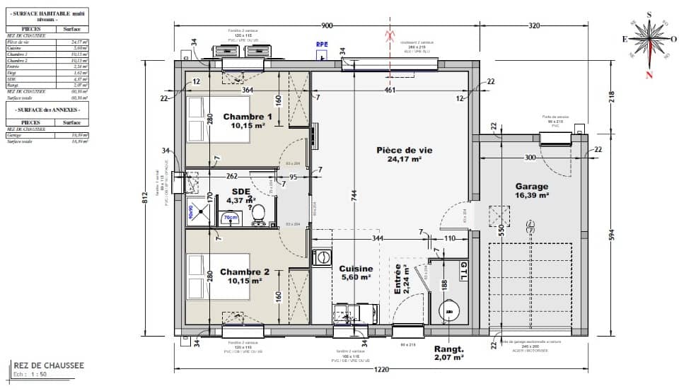 Maison neuve - Terrain à bâtir  () à Salles-d'Angles (16), prix 169 580 €