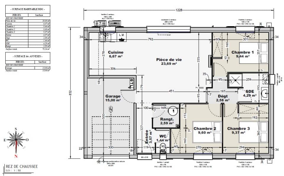 Maison neuve - Terrain à bâtir Saint-Savinien (17350) à Saint-Savinien, prix 182 600 €