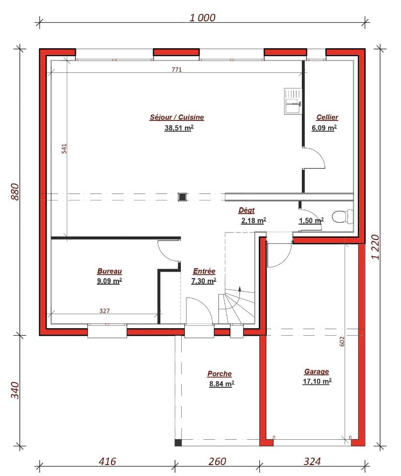 Maison neuve - Terrain à bâtir () à Torfou (91), prix 434 000 €