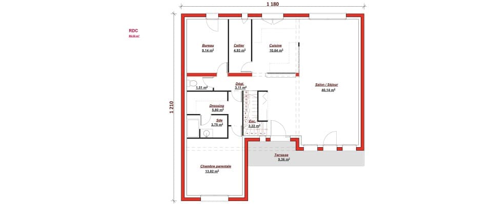 Maison neuve - Terrain à bâtir () à Brunoy (91), prix 845 000 €