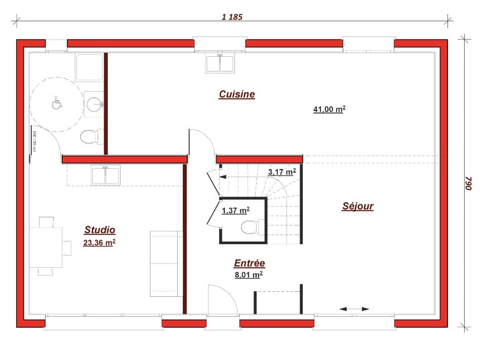 Maison neuve - Terrain à bâtir Antony (92160) à Antony (92), prix 1 089 000 €