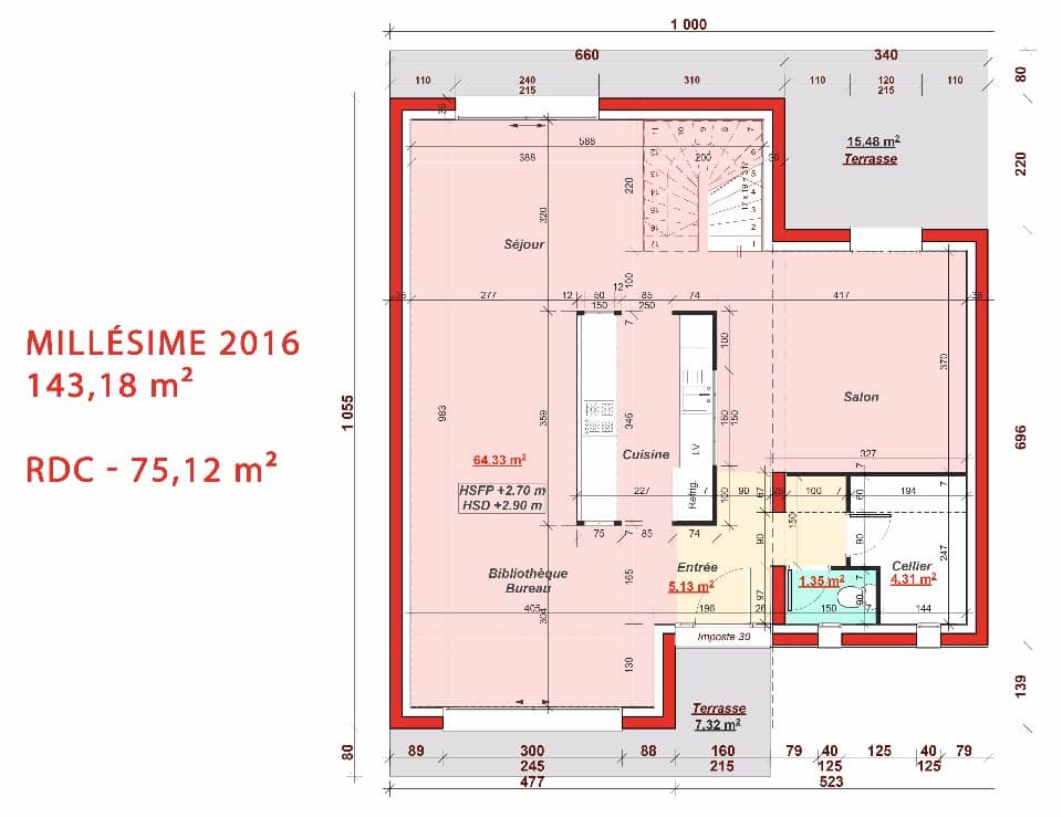 Maison neuve - Terrain à bâtir () à Bagneux (92), prix 1 075 600 €
