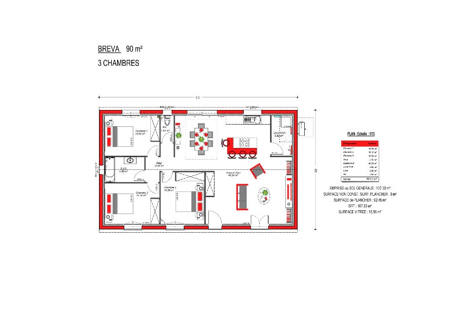 Maison neuve - Terrain à bâtir Saint-Aubin-de-Médoc (33160) à Saint-Aubin-de-Médoc (33), prix 385 000 €