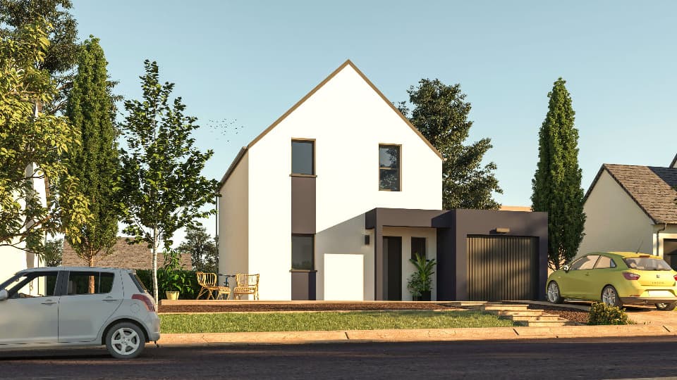 Maison neuve - Terrain à bâtir Saint-Aubin-d'Aubigné (35250) à Saint-Aubin-d'Aubigné (35), prix 256 000 €
