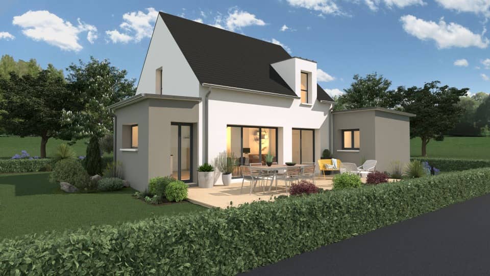 Maison neuve - Terrain à bâtir Saint-Aubin-du-Cormier (35140) à Saint-Aubin-du-Cormier (35), prix 265 000 €