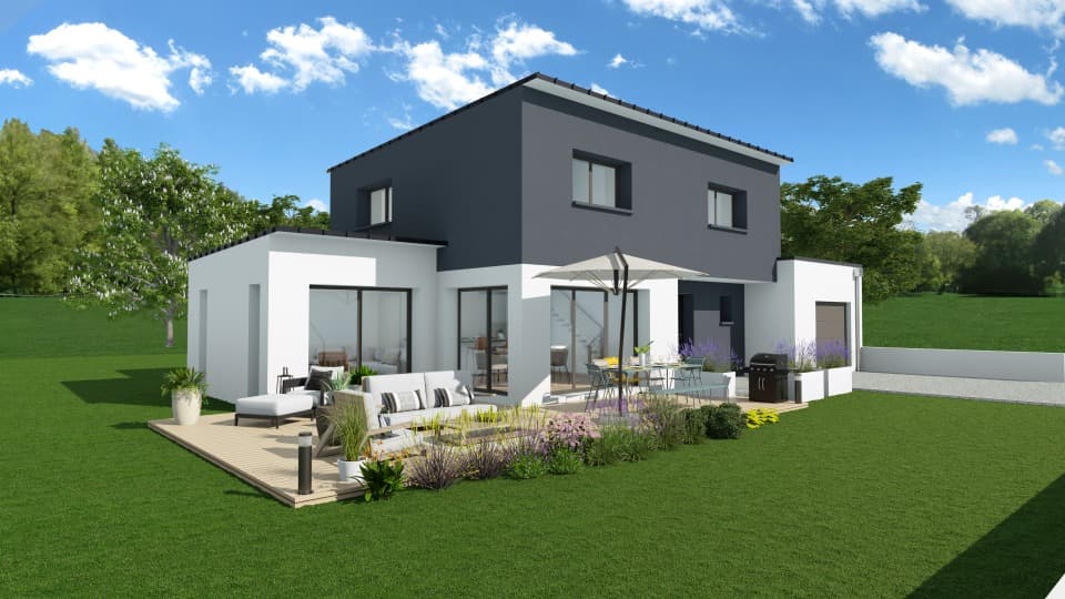 Maison neuve - Terrain à bâtir Baulon (35580) à Baulon (35), prix 391 000 €