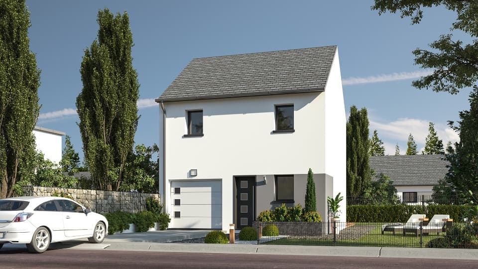 Maison neuve - Terrain à bâtir Pleurtuit (35730) à Pleurtuit (35), prix 257 000 €
