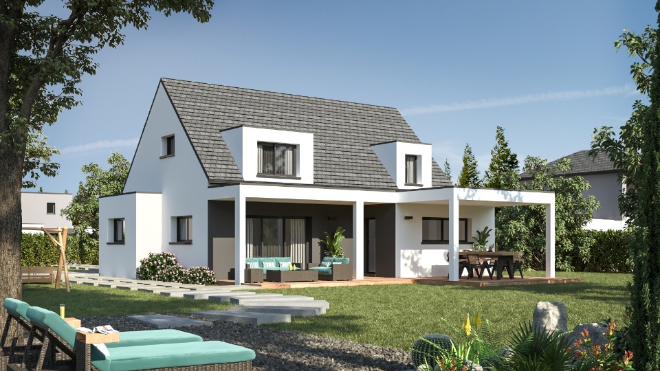 Maison neuve - Terrain à bâtir () à Saint-Gondran (35), prix 357 500 €