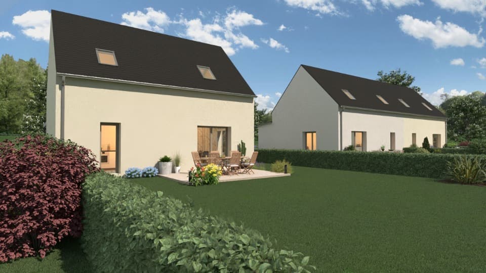 Maison neuve - Terrain à bâtir () à Moulins (35), prix 244 693 €