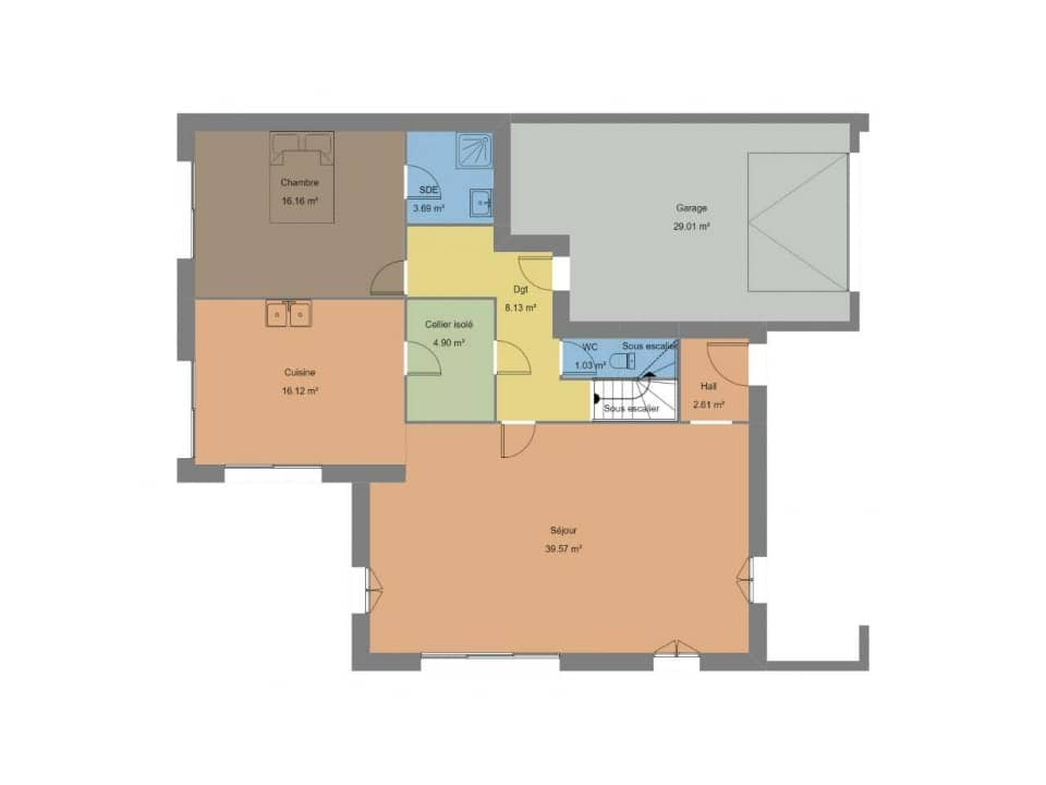 Maison neuve - Terrain à bâtir () à Chancé, prix 382 000 €
