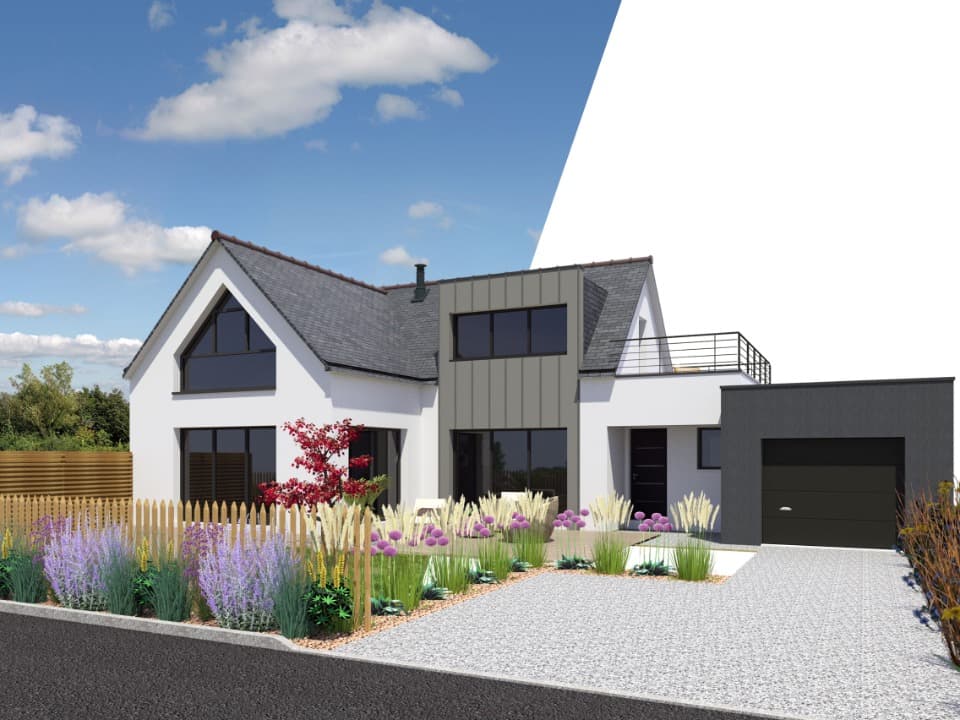Maison neuve - Terrain à bâtir () à Erbrée (35), prix 298 000 €