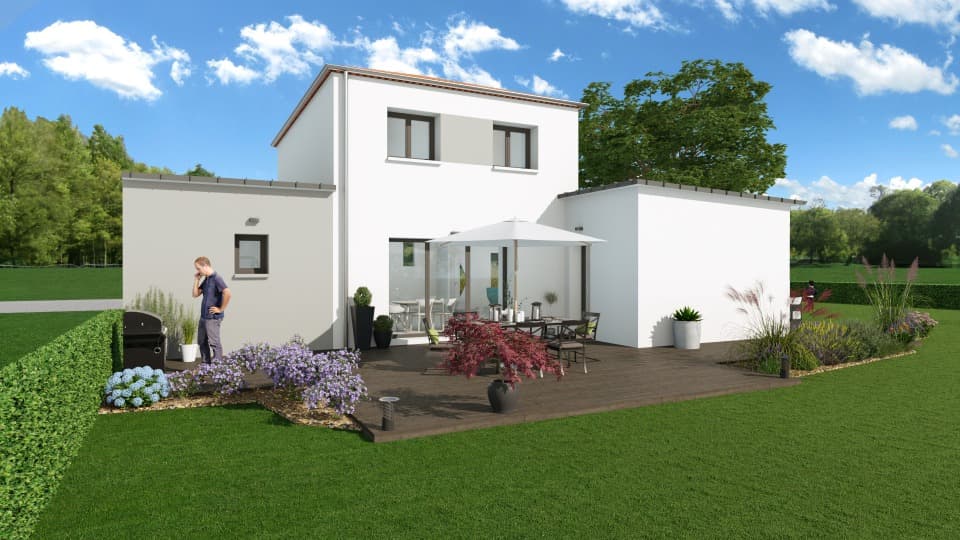 Maison neuve - Terrain à bâtir Saint-Aubin-d'Aubigné (35250) à Saint-Aubin-d'Aubigné (35), prix 321 000 €