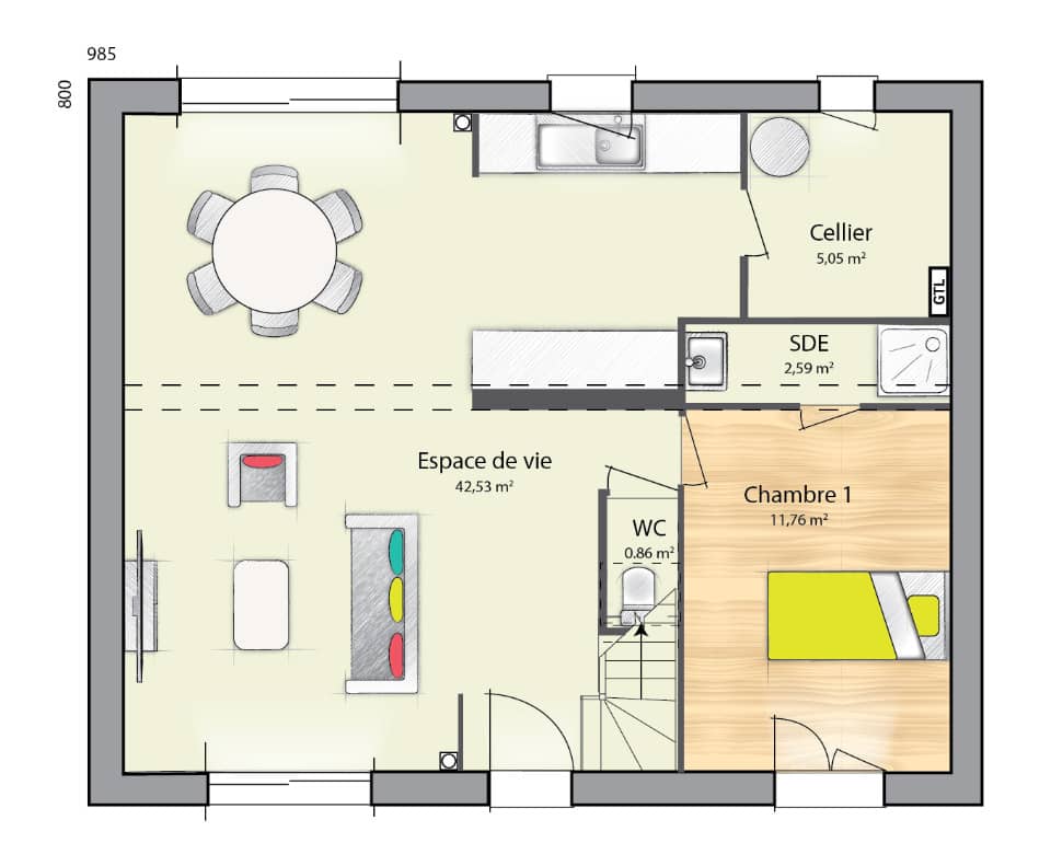 Maison neuve - Terrain à bâtir  () à Jouarre (77), prix 261 550 €