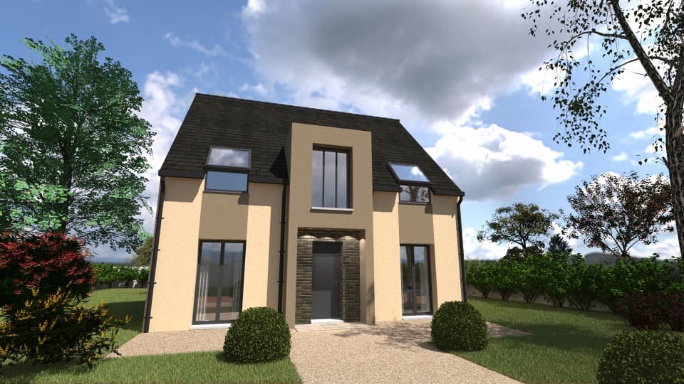 Maison neuve - Terrain à bâtir Villiers-le-Sec (95720) à Villiers-le-Sec (95), prix 398 500 €