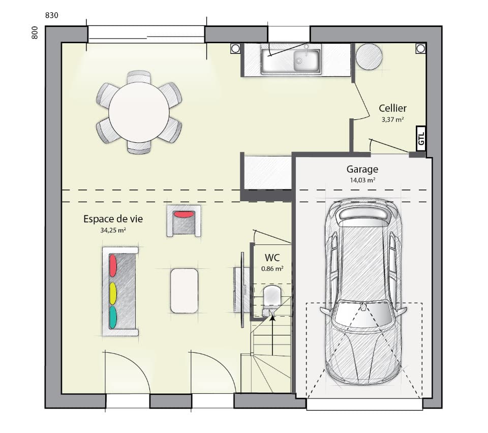 Maison neuve - Terrain à bâtir Charny (77410) à Charny (77), prix 289 740 €