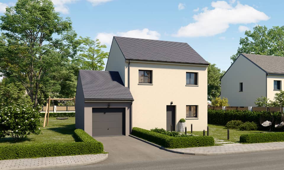 Maison neuve - Terrain à bâtir Neufmoutiers-en-Brie (77610) à Neufmoutiers-en-Brie (77), prix 295 660 €
