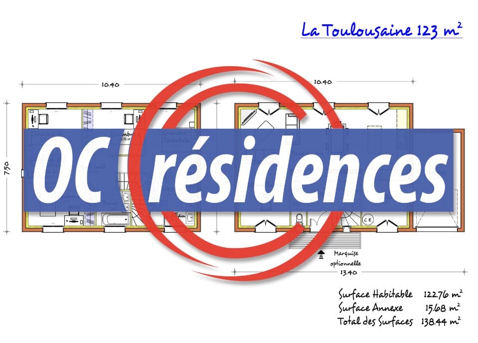 Maison neuve - Terrain à bâtir Villenouvelle (31290) à Villenouvelle (31), prix 316 007 €
