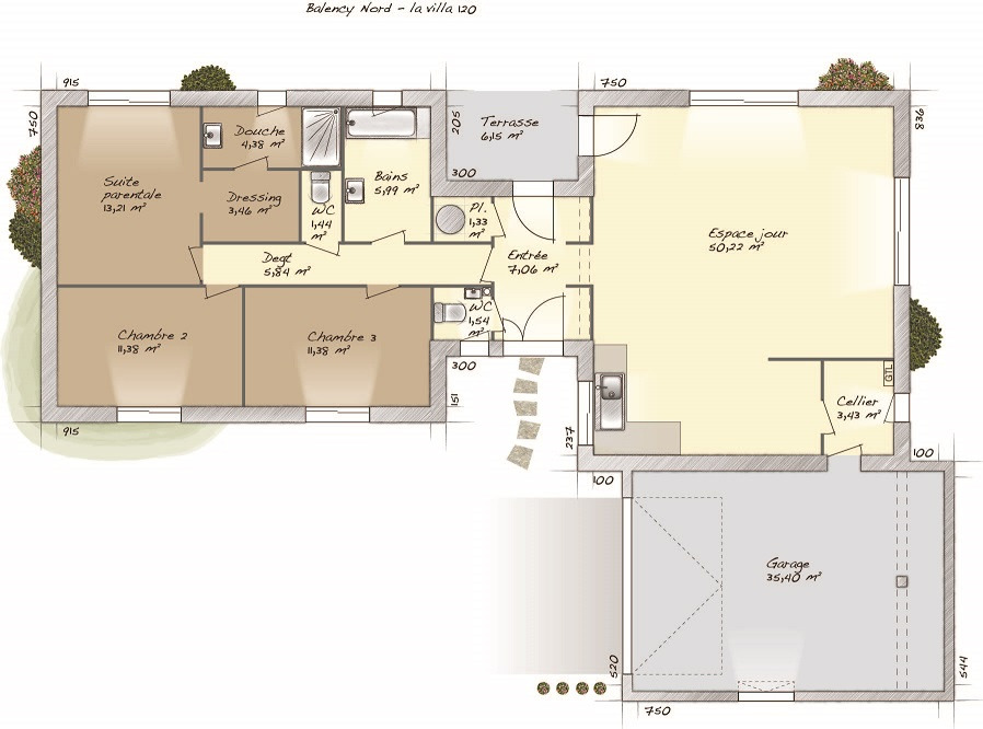 Maison neuve - Terrain à bâtir Prunay-le-Temple (78910) à Prunay-le-Temple (78), prix 616 760 €