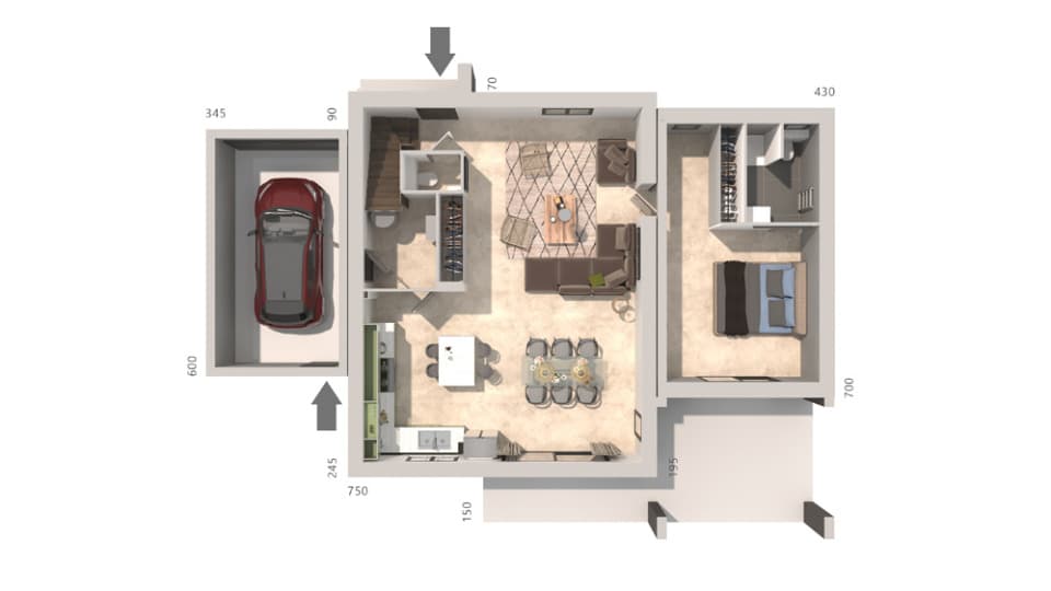 Maison neuve - Terrain à bâtir () à Nîmes (30), prix 609 000 €