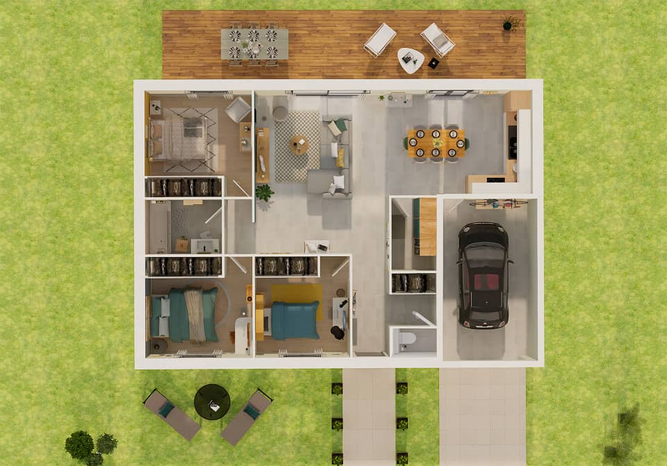 Maison neuve - Terrain à bâtir  () à Montagnac (30), prix 217 000 €