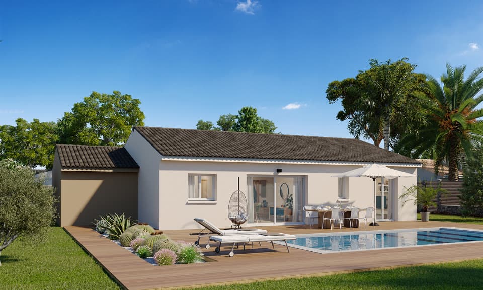 Maison neuve - Terrain à bâtir () à Vergèze (30), prix 393 000 €
