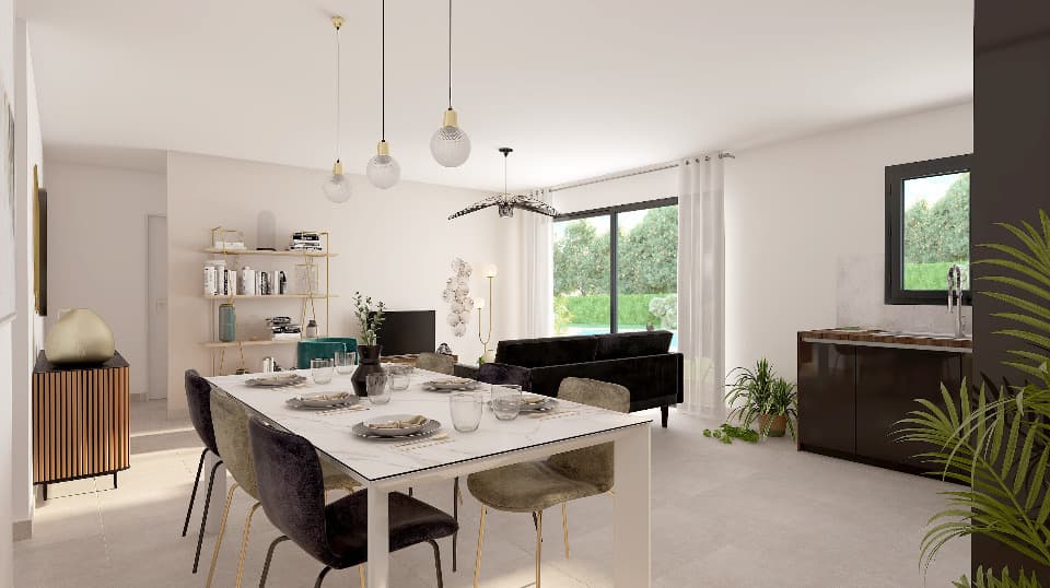 Maison neuve - Terrain à bâtir Poulx (30320) à Poulx (30), prix 268 000 €
