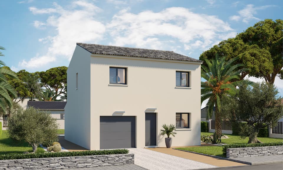 Maison neuve - Terrain à bâtir Montagnac (30350) à Montagnac (30), prix 225 000 €