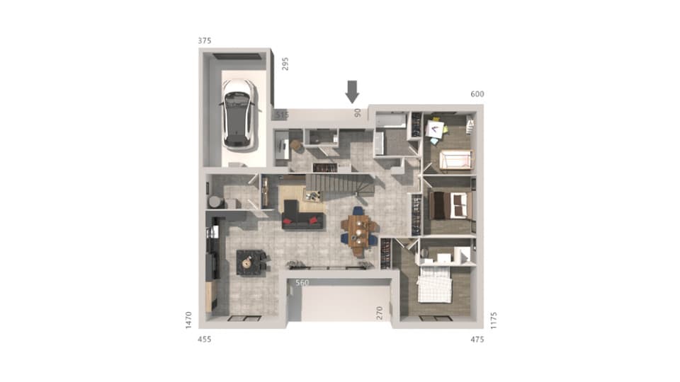 Maison neuve - Terrain à bâtir Langlade (30980) à Langlade (30), prix 594 800 €