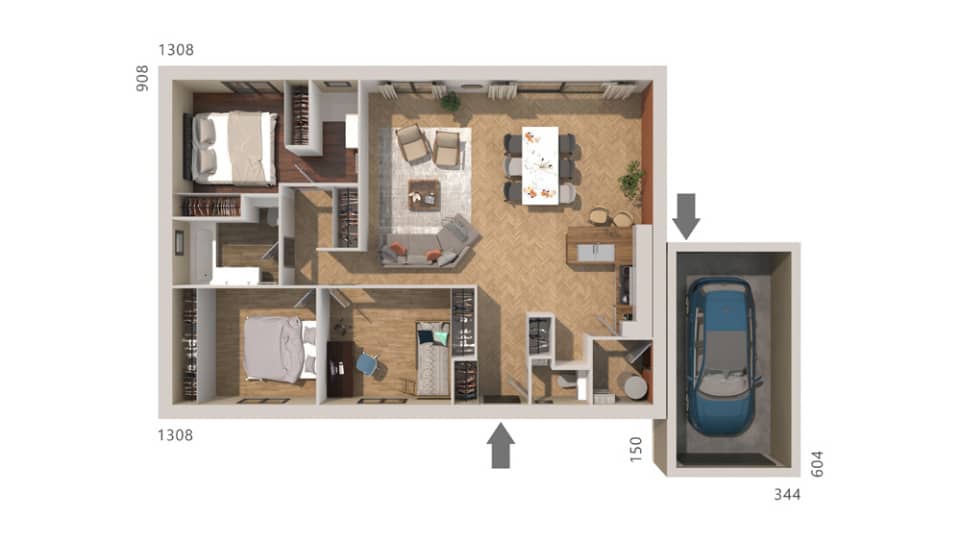 Maison neuve - Terrain à bâtir Orthoux-Sérignac-Quilhan (30260) à Orthoux-Sérignac-Quilhan (30), prix 318 000 €