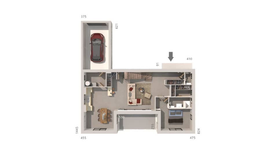 Maison neuve - Terrain à bâtir Gallargues-le-Montueux (30660) à Gallargues-le-Montueux (30), prix 539 000 €