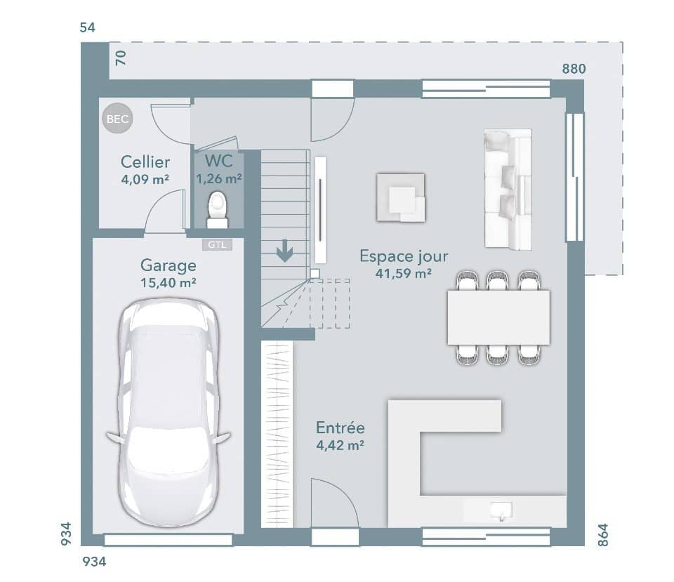 Maison neuve - Terrain à bâtir Saint-Gervasy (30320) à Saint-Gervasy (30), prix 320 000 €