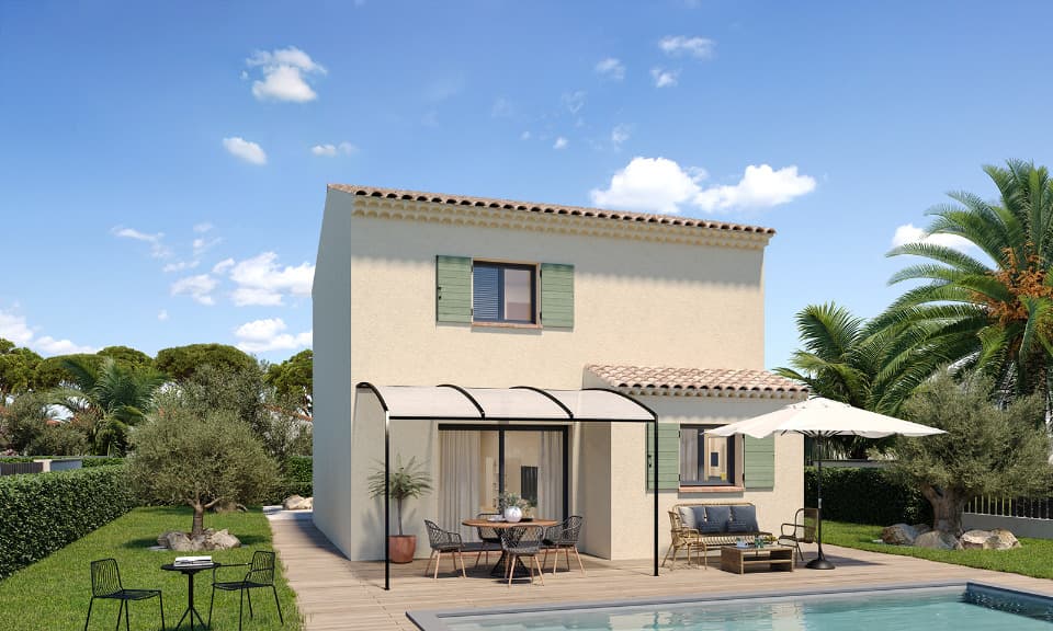 Maison neuve - Terrain à bâtir Montignargues (30190) à Montignargues (30), prix 232 000 €