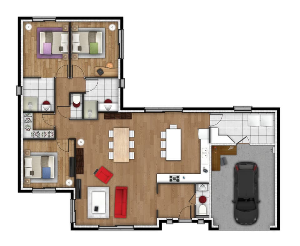 Maison neuve - Terrain à bâtir Saint-Pierre-des-Fleurs (27370) à Saint-Pierre-des-Fleurs (27), prix 343 400 €