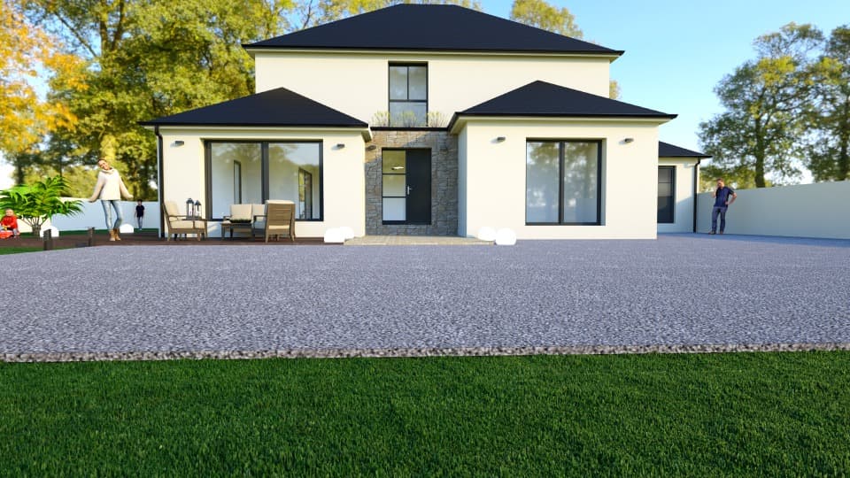 Maison neuve - Terrain à bâtir Bretteville-sur-Odon (14760) à Bretteville-sur-Odon (14), prix 350 500 €