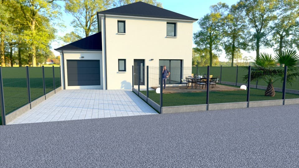 Maison neuve - Terrain à bâtir Bretteville-sur-Odon (14760) à Bretteville-sur-Odon (14), prix 233 000 €