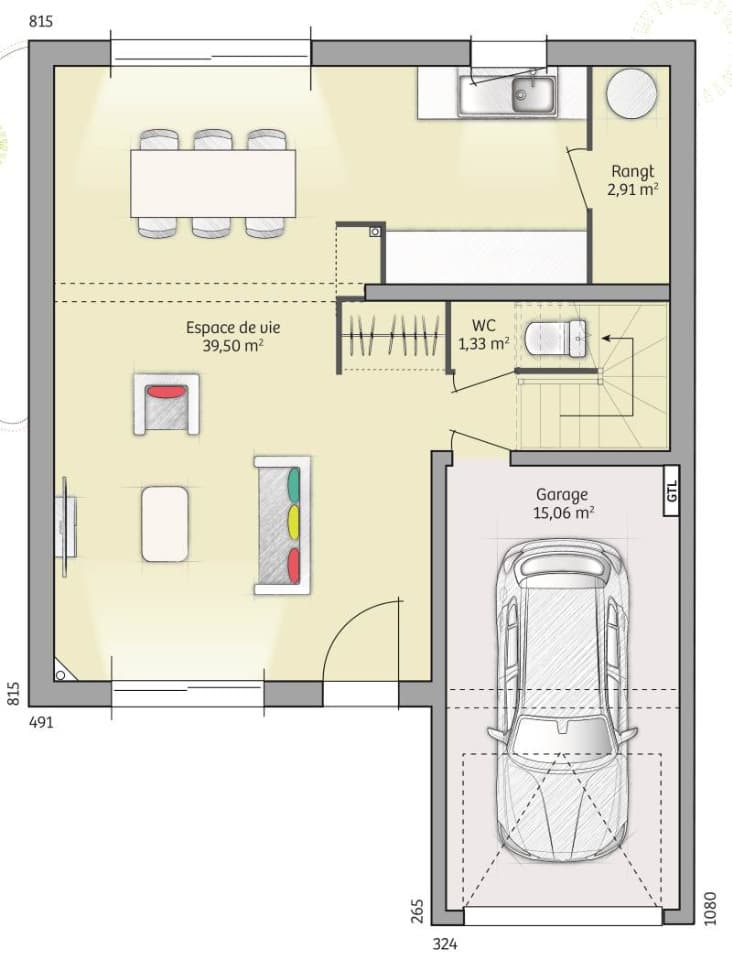 Maison neuve - Terrain à bâtir () à Saint-André-sur-Orne (14), prix 272 000 €