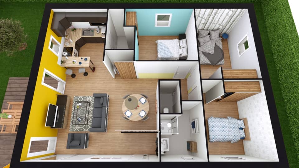 Maison neuve - Terrain à bâtir  () à Saint-André-sur-Orne (14), prix 197 000 €