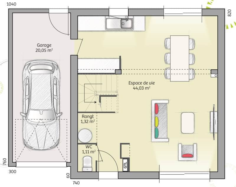 Maison neuve - Terrain à bâtir  () à Cagny (14), prix 258 000 €